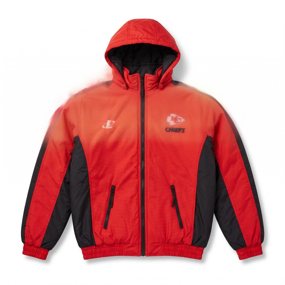 Logo Athletic Kansas City Chiefs Jacket Kids XL 18-20 Red Excellent NFL Puffer